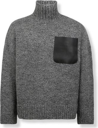 J.W.Anderson High-Neck Sweater With Front Pocket