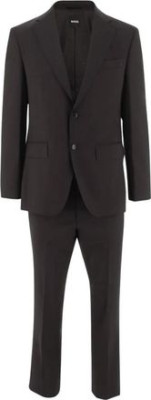 HUGO BOSS Woolen Suit - Heren - Business pakken - Bruin - 2XL - Wol - Kostuums