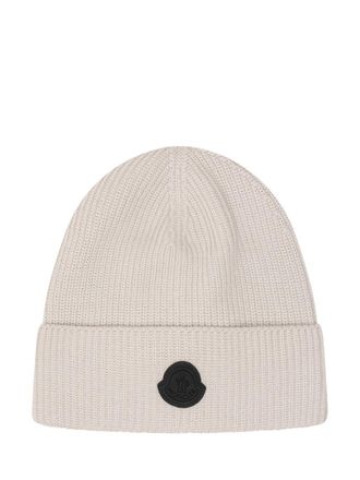 Moncler Off White Logo Beanie Cap