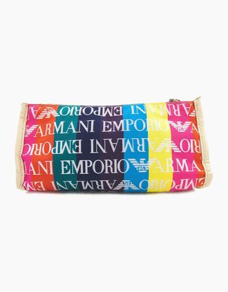 Emporio Armani Mens Emporio Armani Multi Logo Washbag Multi - Size: OS