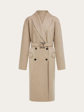 Ferragamo Donna Cappotto doppiopetto Beige