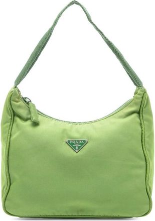 Prada Pre-owned Shoulder Bags, female, Green, Size: ONE SIZE Pre-owned Shoulder Bag