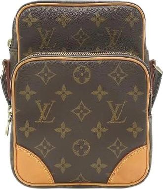 Louis Vuitton Pre-owned Amazone Cross Body Bag - Dames - Vintage Schoudertas - Bruin - ONE Size - Leer - Vintage