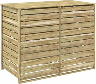vidaXL Almacenamiento Para Contenedores De Basura Con Ruedas 240 L Vidaxl