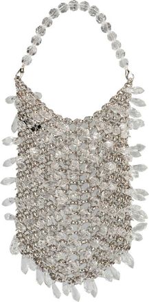 Olga Berg Florence Chainmail Convertible Shoulder Bag in Silver at Nordstrom