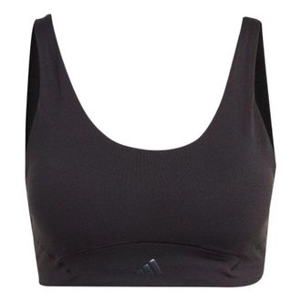 adidas (WMNS) adidas CoreFlow Luxe Studio Medium-Support Bra Asia Sizing Black HR3032