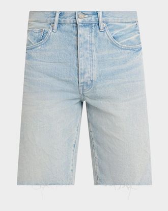 Purple Men & apos;s P059 Denim Cutoff Shorts