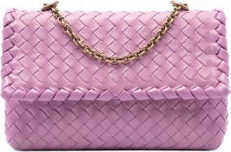 Bottega Veneta Pre-owned Olimpia Schoudertas - Dames - Vintage Schoudertas - Roze - ONE Size - Leer - Vintage