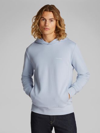 Calvin Klein Kapuzensweatshirt CALVIN KLEIN MICRO LOGO HOODIE, Herren, Gr. XXL, blau (zen blau), Sweatware, Obermaterial: 65% Baumwolle, 35% Polyester, unifarben, 