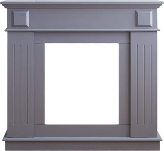 Mobili Rebecca Mobili Rebecca - Rebecca Mobili Chimenea Decorativa Mdf Estilo Moderno Gris 100x109x26