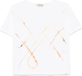 Herno T-shirt con stampa grafica - Bianco