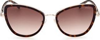Emilio Pucci 57mm Gradient Cat Eye Sunglasses in Havana/Other/Gradient Brown at Nordstrom Rack