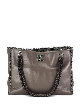 Chanel limited edition fringed tote bag - Brown