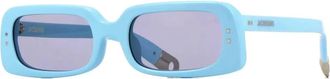 Jacquemus Stijlvolle zonnebril met blauw montuur - Dames - Zonnebrillen - Blauw - ONE Size - Accessoires