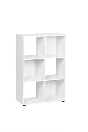 Regalos Miguel Estanter&iacute;as - Estanter&iacute;a Luar 6 Compartimentos - Blanco