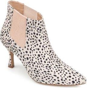 Journee Collection Elitta Vegan Leather Chelsea Bootie in Animal at Nordstrom Rack, Size 6.5