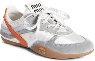 Miu Miu Gymnasium Low Top Sneaker in White at Nordstrom, Size 5.5Us