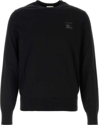Burberry Black Logo Crew Neck Sweater