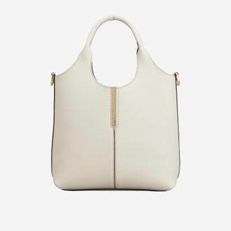Tod's White Mini Leather Tote