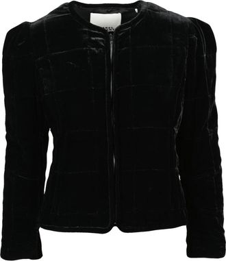 Isabel Marant Giacca Girocollo in Velluto - Dames - Zomerjassen - Zwart - 2XS - Jassen