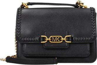 Michael Kors Leren Schoudertas - Dames - Schoudertassen - Zwart - ONE Size - Leer - Tassen