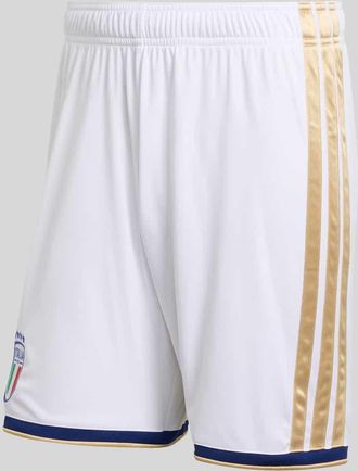 adidas Regular Fit Trikot-Shorts mit Kontraststreifen Modell ITALIEN 26 in Weiss, Gr&ouml;&szlig;e XXL