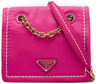 Prada Pre-owned Prada Small Tessuto Chain Flap Crossbody Ladies QMKTK54RSUDQROJ7