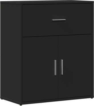 vidaXL Aparador de madera de ingeniería negro 60x31x70 cm vidaXL