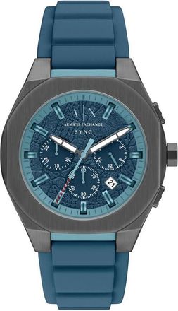 A|X Armani Exchange Sync Chronograph Quartz Blue Dial Mens Watch AX4291