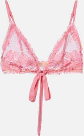 The Attico Top a reggiseno in pizzo