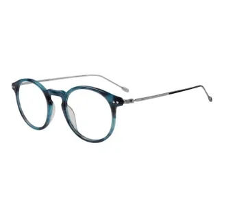 John Varvatos Mens V377 Round Eyeglasses In Blue
