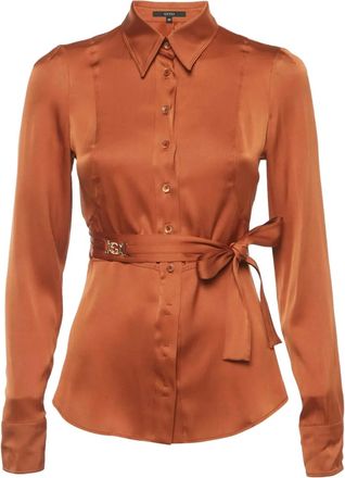 Gucci Camicia con cintura - Marrone