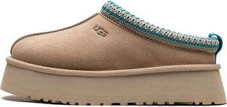 UGG Driftwood Slipper met Verhoogd Platform - Dames - Pantoffels - Beige - 39 EU - Wol - Schoenen