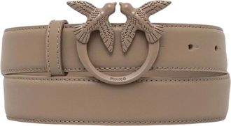 Pinko Love Berry H3 Belt - Accessories - Mujer - Beige - XS