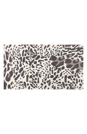 R16 Home Kalahari Cheetah Indoor/Outdoor Doormat in Grey/Cream at Nordstrom Rack
