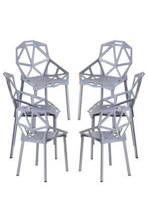 Regalos Miguel Packs Sillas Comedor - Pack 6 Sillas Omega - Gris Oscuro