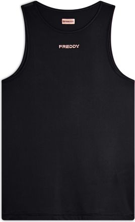 Freddy Canotta sportiva in tessuto tecnico con logo bronzo