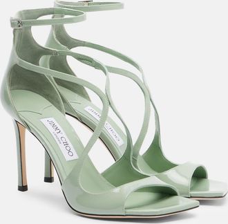 Jimmy Choo London Azia patent leather sandals
