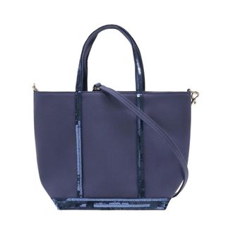 Vanessa Bruno Canvas S Zipped Cabas Tote - Dames - Shoppers - Blauw - ONE Size - Katoen - Tassen