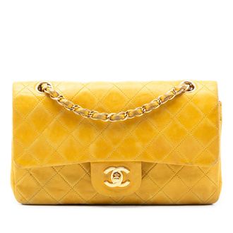 Chanel Tweedehands Kleine Classic Lamsleer Dubbele Flap