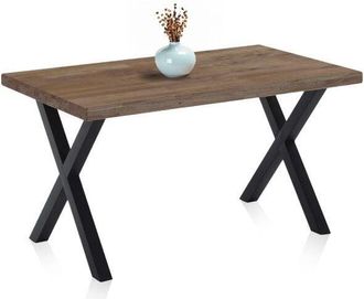 OEM Mesa De Comedor X-loft 140 Roble Boreal - Negro 140x80