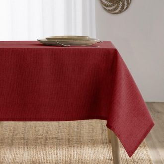 Mint Mantel antimanchas resinado rojo 140x140 cm