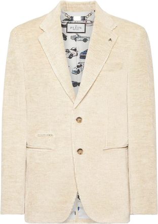 Philipp Plein Heren, Jassen, Beige, Maat: L