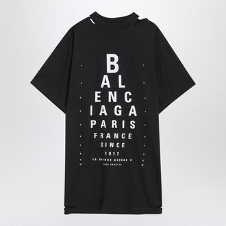 Balenciaga Optical Black Oversized T Shirt