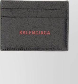 Balenciaga textured cash and card holder