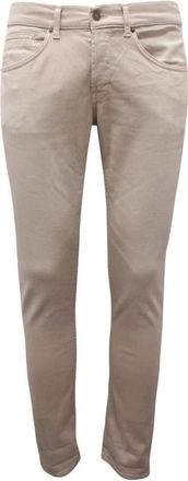 Dondup Skinny Fit Broek - Heren - Slim Fit Broeken - Beige - W32 - Katoen - Broeken