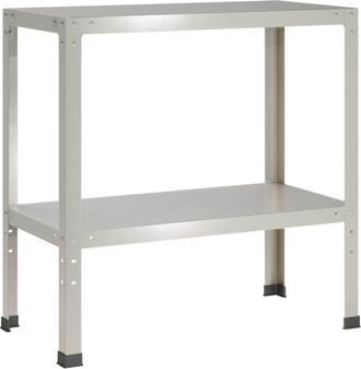 vidaXL Mesa De Trasplante 100 X 40 X 80 Cm Acero Inoxidable Plateado Vidaxl