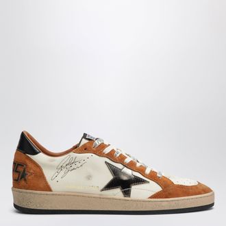 Golden Goose Ball Star sneakers in white/beige/brown/olive