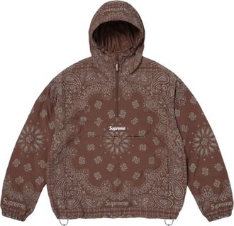 SUPREME SS26 Reflective Bandana Anorak Brown SUP-SS26-293-BRN