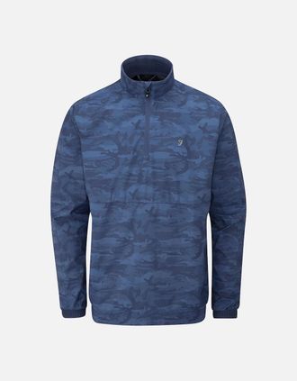 Farah Mens Farah Mens Parker Camouflage Showerproof Jacket - Regatta Blue - Size: 44/Regular